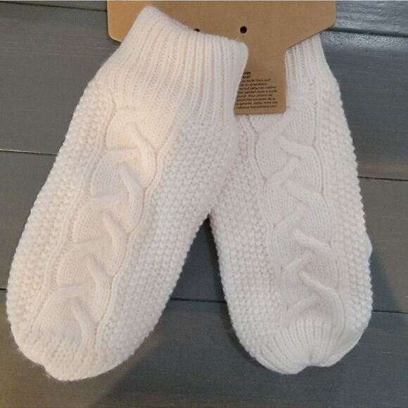 Women's The North Face Cable Minnasoft knit-fleece liner Mittens sz Medi… - Picture 3 of 10